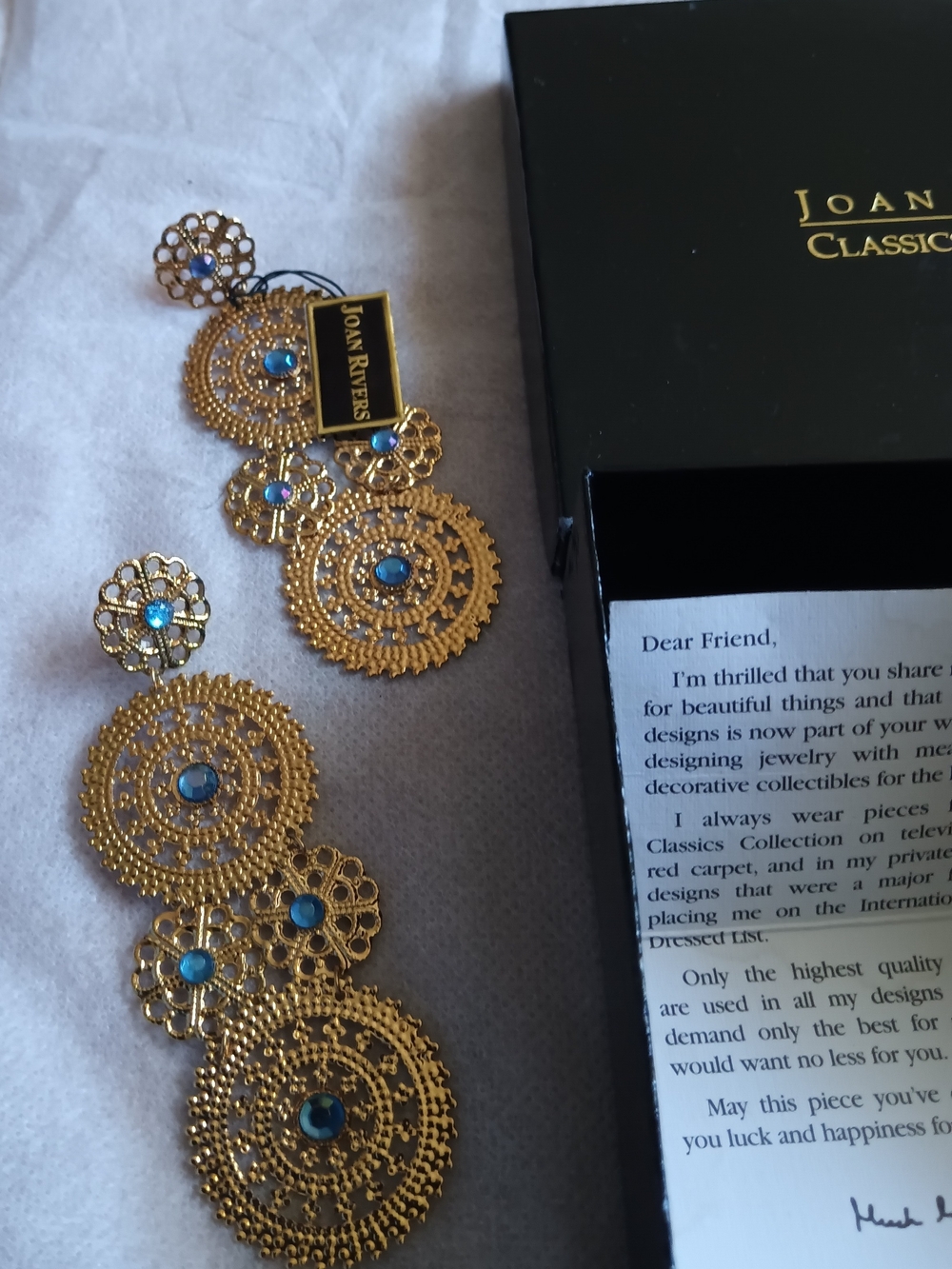 JOAN RIVERS CLASSIC COLLECTION DISC EARRINGS
